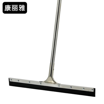 康丽雅  不锈钢杆地刮 黑色橡胶款55CM杆长120CM 卫生间地面清洁刮推水器刮水器 