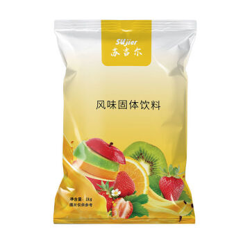 酸梅粉果味果珍粉速溶柠檬水果维c冲饮饮料粉水蜜桃味实惠装1kg果汁粉