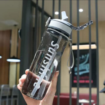 鹿凌青网红大容量水壶吨吨桶水杯女夏天用高颜值学生运动便携防摔杯子