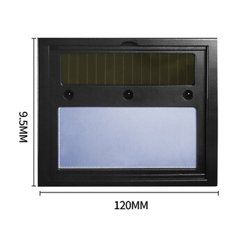 者也 电焊面罩镜片 1个 蓝顶自动变光太阳能焊接氩弧焊小屏变光