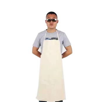 安美尚（ams）围裙 4*4帆布 100*70CM  车间维修厨房餐饮围裙 定做 1件