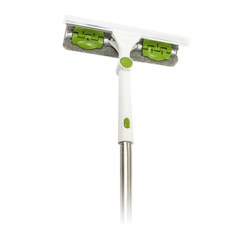 亿丽佳 洗刮合一擦窗器 双面刮水器 擦玻璃神器 带伸缩杆可伸长1.4米