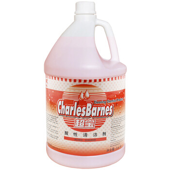 超宝（CHAOBAO）DFF019 酸性清洁剂 瓷砖水泥地卫生间顽固污渍强力清洗剂 3.8L*4瓶