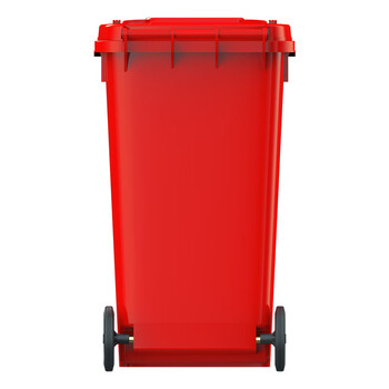 科力邦（Kelibang) 户外垃圾桶 大号加厚240L分类垃圾桶商用塑料环卫垃圾桶带盖物业翻盖果皮箱 KB1038 红色