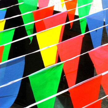 阳关道彩色三角旗帜烫边三角串旗小号婚庆结婚用品公司年会开业拉花创意婚礼装饰布置彩旗80米130面小旗