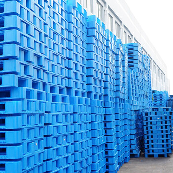 恒载塑料托盘仓库防潮板叉车托盘栈板物流垫仓板 田字1200*1000*150六钢