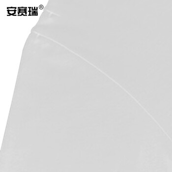 安赛瑞 劳保圆领棉质短袖T恤 夏季吸汗工作汗衫 物业工作服内搭餐饮团队 白色 XXL码 11254