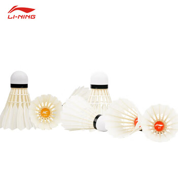 李宁 LI-NING 羽毛球比赛鸭毛球耐打飞行稳定D1+凯胜KD18（2桶装）