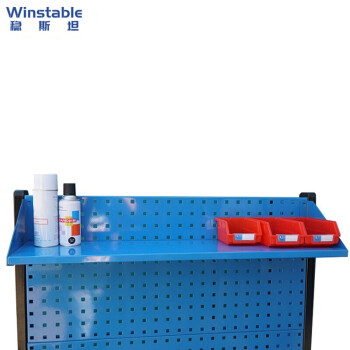 稳斯坦 WST016 工具架 物料整理货架展示架移动置物架洞洞挂板 单托架层板含三角 1件