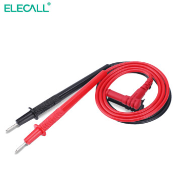 伊莱科(ELECALL)LED指示灯数显电工 试电笔 线路检测测电笔 黑/白色 A18-J 硅胶线材表笔一副/特尖镀金/20A 7