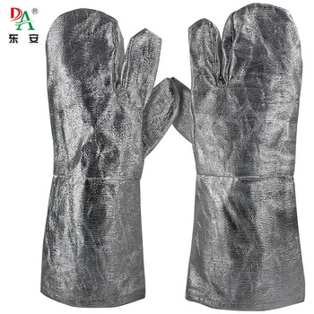 宏兴(Hong Xing)DA-101 铝箔隔热手套 冶炼阻燃防火防烫耐高温1000℃ 三指 定做 1双