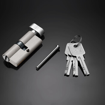 飞球（Fly.Globe）室内门锁芯卧室门房间门锁芯木门锁芯小70防盗锁芯木门锁头 银色 FQ-Y70