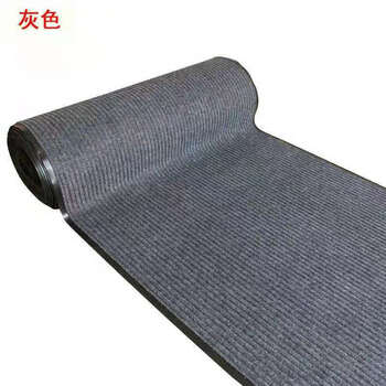 靓派 LIANGPAI PVC双条纹地垫 吸水除尘垫防滑商用耐磨地毯 走廊门口防滑垫 0.9*15M