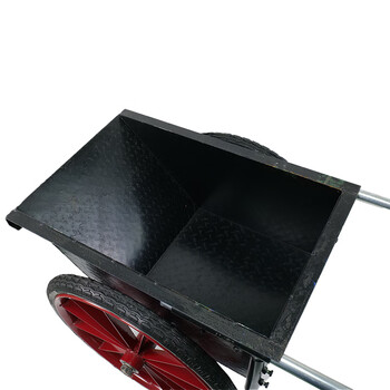 稳斯坦 WST241 手推车 翻斗车 灰尖斗车 劳动车 环保建筑工地用工程车 搬运车(中号黑色+实心轮)