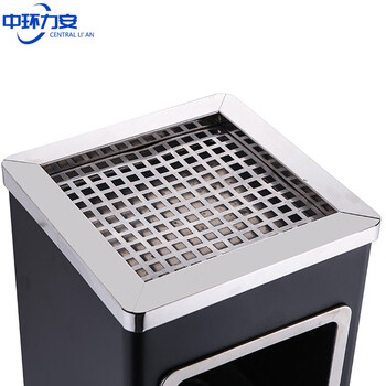 中环力安【26*60cm带内筒】酒店不锈钢大堂立式垃圾桶宾馆用电梯口Ktv走廊带灭烟灰缸烟灰桶