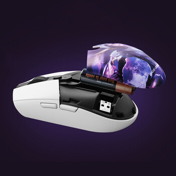 罗技（G）G304 LIGHTSPEED无线游戏鼠标 KDA 白色