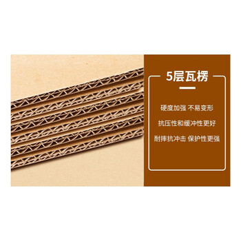 飞尔（FLYER）纸箱 快递物流搬家打包瓦楞收纳包装 5层加硬1个装【23×13×16cm】10个起批