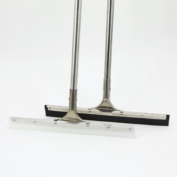 康丽雅  不锈钢杆地刮 黑色橡胶款75CM杆长120CM 卫生间地面清洁刮推水器刮水器 