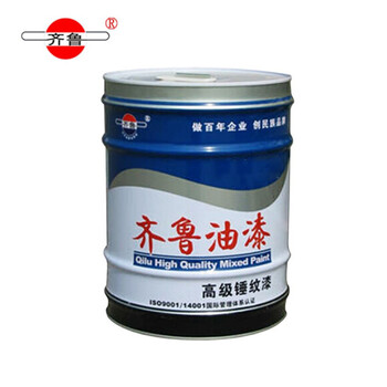 齐鲁 锤纹漆7005 质感漆防盗门栏杆漆防锈油漆金属漆 绿色15kg/桶