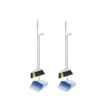 亿丽佳 套撮套扫菱角防风折叠塑料簸箕转向扫把套装塑料成套扫把（飞尘勿扰 颜色随机） 20件/组