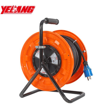 野狼 yelang 移动电缆卷盘绕线盘电线盘电线盘拖线盘漏电保护国标插排 3*2.5 50米 YL-S33YS2-1050