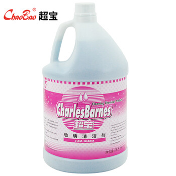 超宝（CHAOBAO）DFF022 玻璃清洁剂 酒店宾馆商用玻璃除污剂玻璃水 3.8L*1瓶