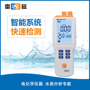 雷磁 DDB-303A 便携式电导率测试仪实验室电导率测试仪 1年维保