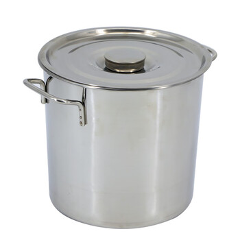 康丽雅  K-0264 加厚不锈钢多功能水桶 食堂酒店用带盖储水桶 直径45CM