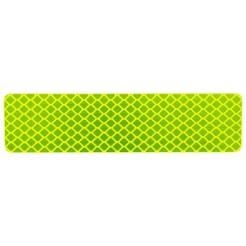 3M 安全警示贴 钻石级反光警示贴纸 荧光黄绿色车贴3x12cm（10片） 安全警示标识多功能贴纸