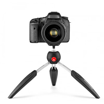曼富图（Manfrotto） MT PIXI EVO 便携式微单卡片相机迷你桌面三脚架升级版可伸缩手持球形云台 黑色