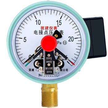 匡建仪表（CONJANT）YXC-100 磁助式电接点压力表精密水压气压表 220V380V通用触头功率30VA 0-25mpa 1 1