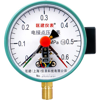 匡建仪表（CONJANT）YXC-150磁助式电接点压力表上下限报警水压表油压表气压表自动控制压力表 0-0.6MPa 