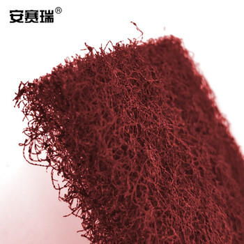 安赛瑞 工业百洁布 打磨除锈绿色拉丝清洁布 宽7.5cm长6m 去污擦拭布 清洁百洁布27302