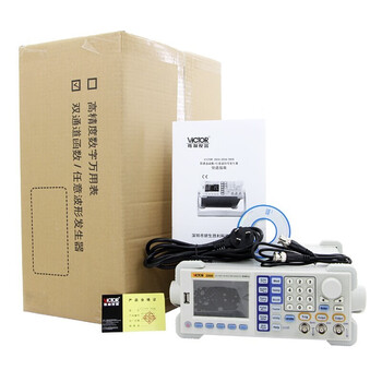 胜利仪器（VICTOR）双通道DDS函数信号发生器任意波形发生器频率计方波脉冲信号源正弦波 VC2006A 标配现货