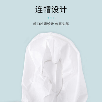 3M防护服4545带帽带帽连体有效防颗粒物及液体有限喷溅白色XL码1件装货期7天