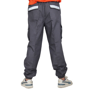 理联 LN-6008D 春秋款劳保工作服 短袖 蓝色 XL