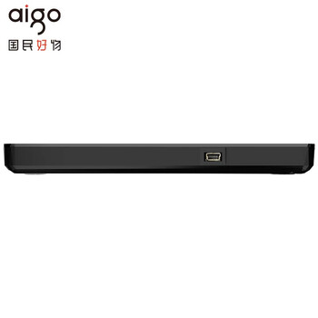 爱国者（aigo）8倍速 USB外置光驱 DVD外置刻录机 移动光驱 外接光驱 笔记本电脑便携光驱外置读刻一体黑色 G300
