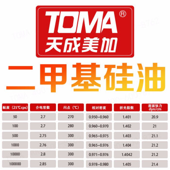 天成美加 TOMA 二甲基硅油100CS 13kg/桶