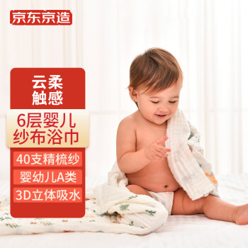 开箱达人确凿解析京东京造婴儿纱布浴巾评测如何插图1