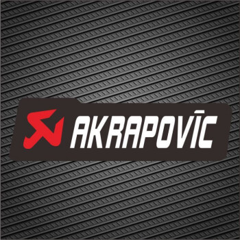 AKRAPOVIC 天蝎排气管改装贴纸 摩托车装饰贴画防水反光 B小：宽8高2.2cm