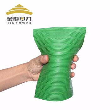 金能电力 高压绝缘垫橡胶垫配电房绝缘地毯5mm厚 配电室绝缘胶垫10kv绿色10m/卷 常规条纹防滑型