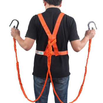 安惠(ANHUI)红色双背双大钩半身式安全带(2米)双背双保险安全带 瑞泰 定做 1条