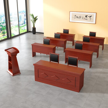 京酷KINKOCCL办公桌双人会议桌企业员工培训桌长条桌工作台1200*400*750（含椅）