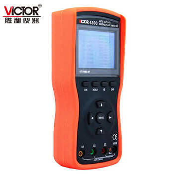 胜利仪器（VICTOR）智能三钳数字相位伏安表三钳数字相位伏安表三相相序检测仪相位表 VC4300 标配现货
