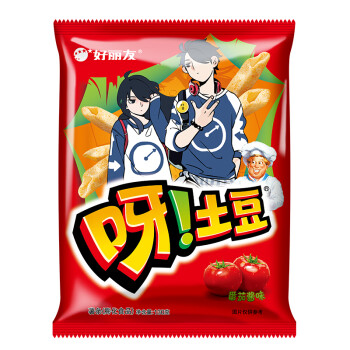 orion 好 丽友 休闲零食 呀!土豆番茄酱味130g/袋