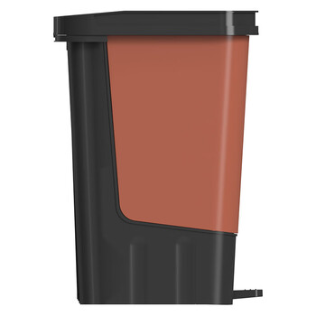 科力邦（Kelibang） 分类垃圾桶 大号脚踏式20L干湿分离垃圾桶带盖双桶环卫户外垃圾桶翻盖 KB1012 棕黑