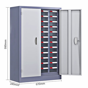 知旦零件柜48抽有门透明抽屉ZD233TM