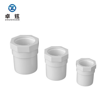 卓炫（ZHUOXUAN)   PVC管件內螺直接 内丝直接 塑料给水直接 Φ32*25（50个装）
