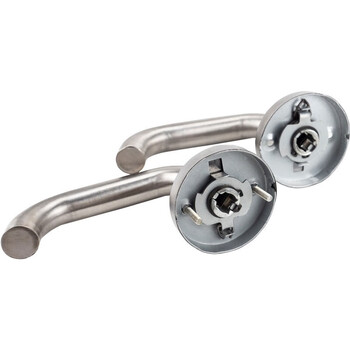 海斯迪克 不锈钢圆管防火门把手 消防逃生门锁（2个起订）HKLY-128