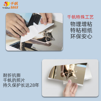 千帆（SAILS）塑封膜A4 12.5C加厚过塑膜 照片塑封机透明护卡膜 塑封纸过塑纸过胶膜216x303MM 100张